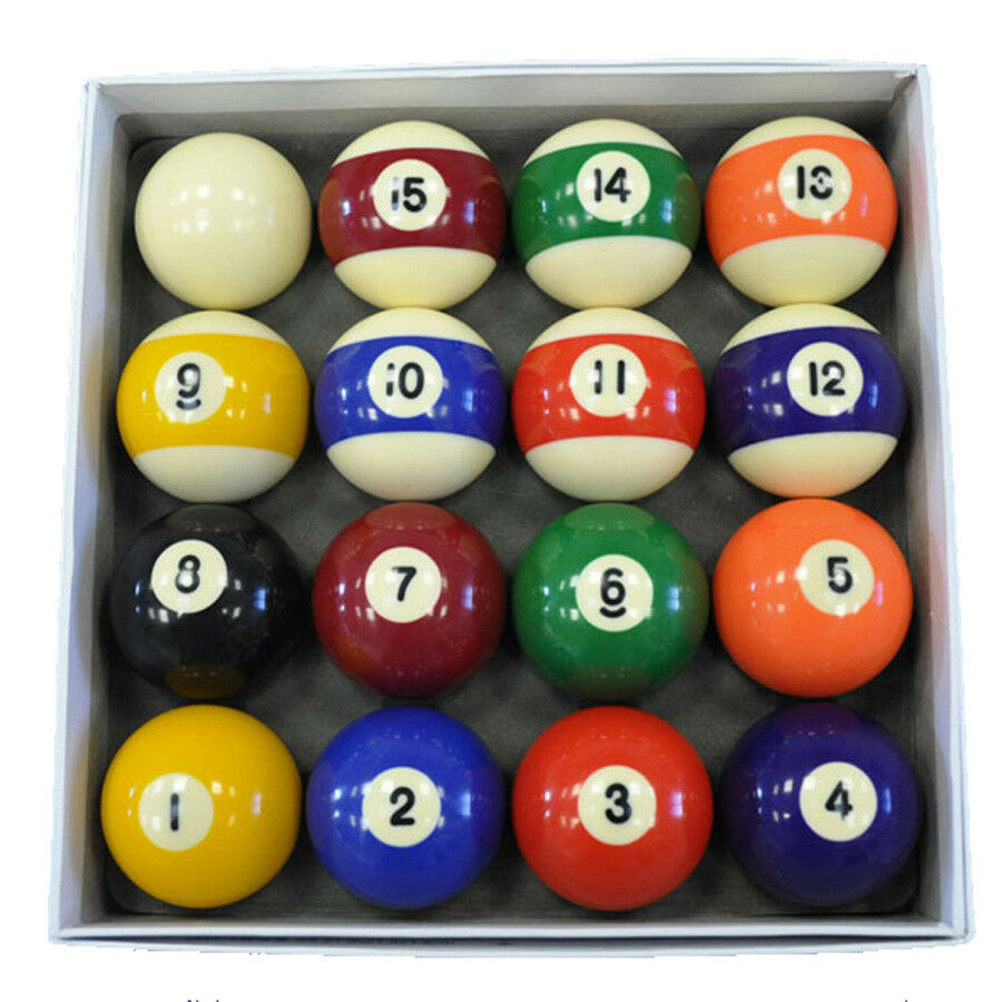 Spots And Stripes Pool Ball Set - 2 Inch Uk Size Ball Set