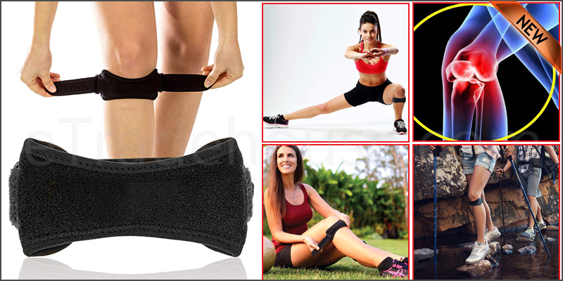 Adjustable Patella Tendon Strap Knee Support Jumpers Runners Pain Band Brace
