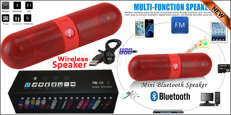 Portable Pill Wireless Bluetooth Outdoor Speaker Supports Fm Usb Functions Z.14A