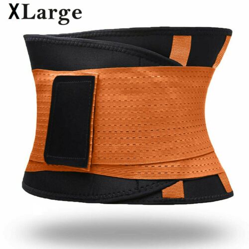 Extra Large Orange Sport Girdle Waist Belt Trainer Cincher Body Shaper Tummy Corset Belly