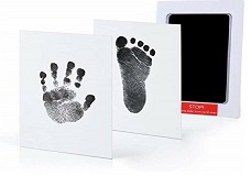 Black Inkless Wipe Baby Hand Foot Print Kit Keepsake Newborn Footprint Handprint Safe
