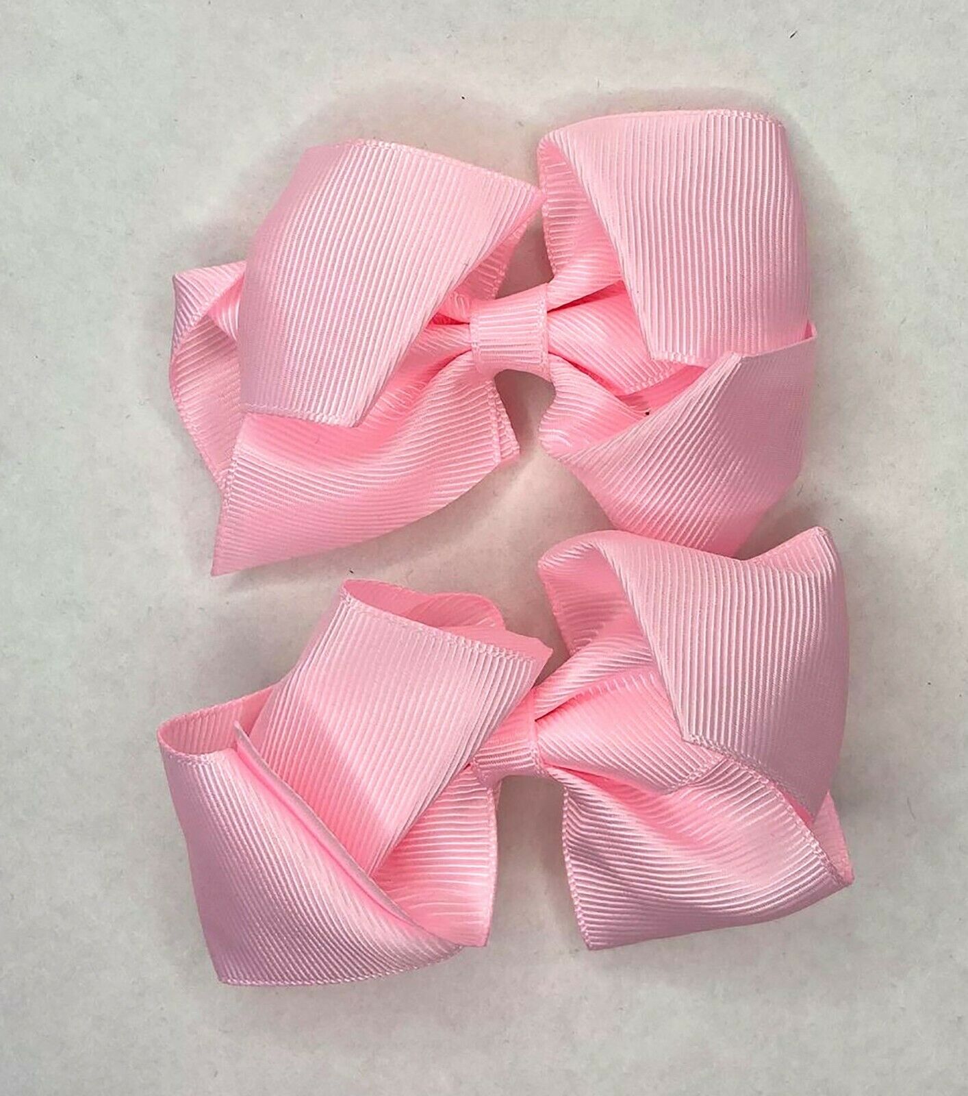 Baby Pink Kids Girls Hair Bows Hair Clips Bow Girls Clips School Ribbon Slides Accessory Set