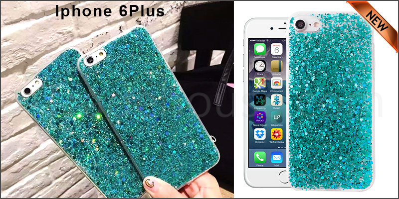 Bling Silicone Glitter Shockproof Case Cover For Apple Iphone 6 Plus