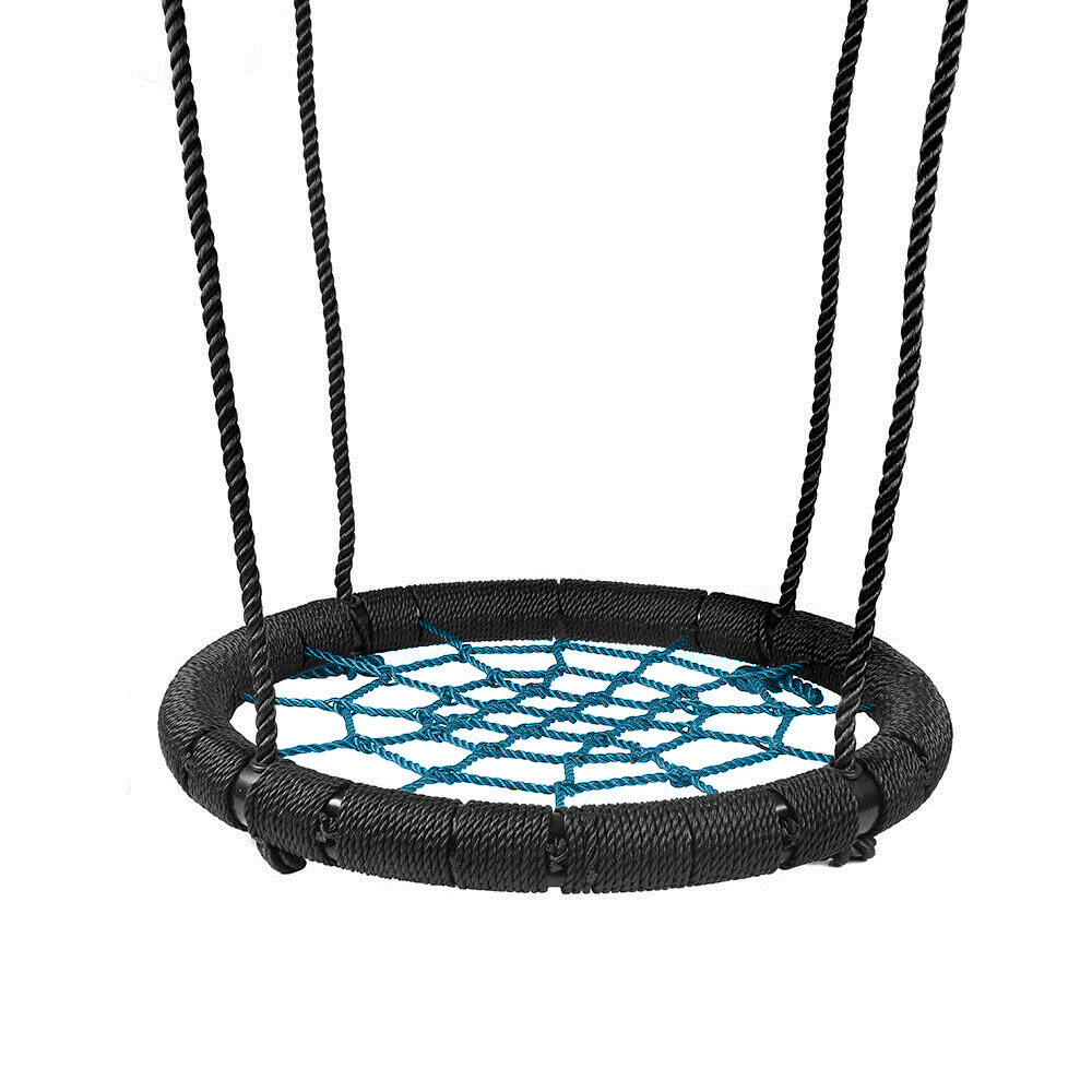 60Cm Kids Rope Swing Round Outdoor Birds Crows Nest Spider Web Swing Seat