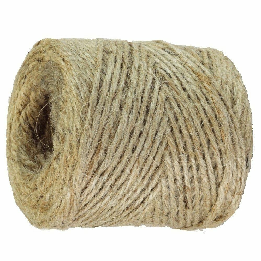 3 Ply 100m Metre Natural Brown Shabby Rustic Twine String Shank Craft Jute
