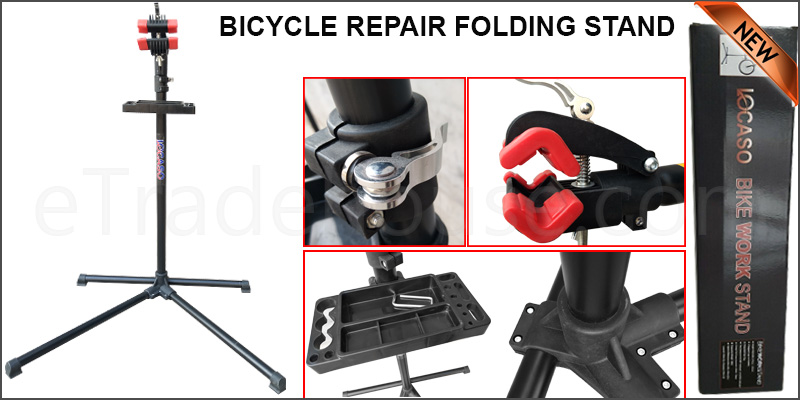 Pro Home Rotating Adjustable Bike Bicycle Cycle Maintenance Mechanic Repair Work Stand Rack