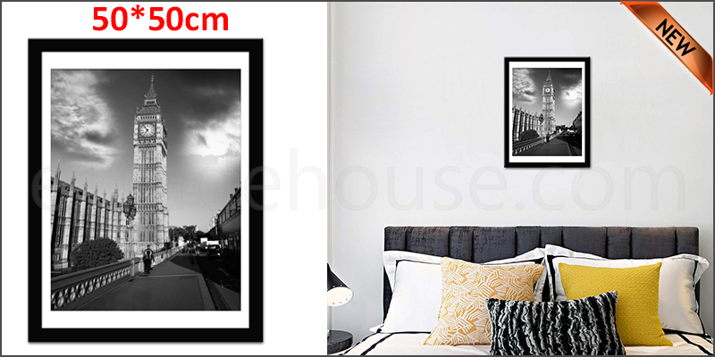 20 Inch By 20 Inch Black Photo Frame White Picture Frame Poster Frames
