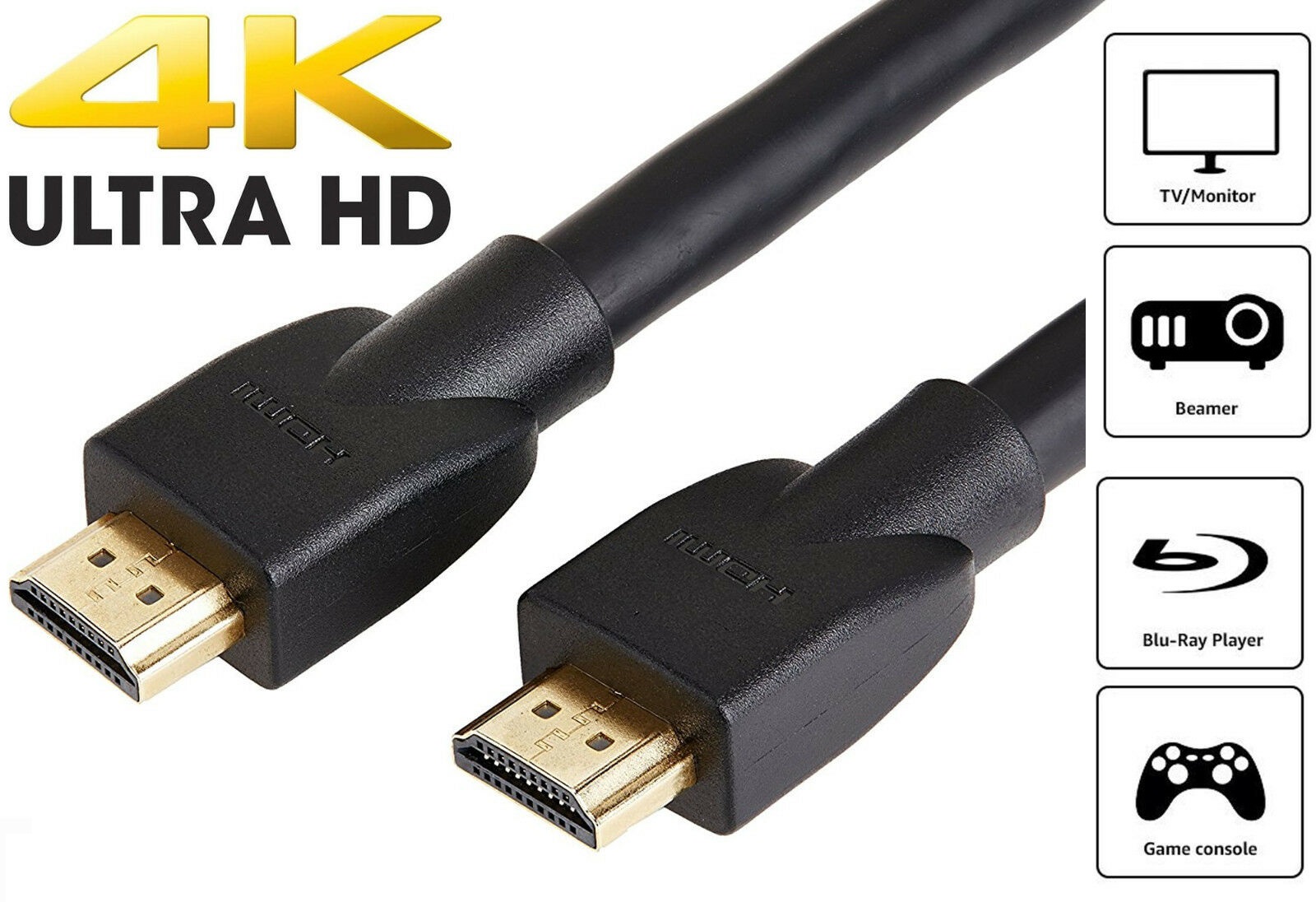 1.5M Premium UltraHD HDMI Cable High Speed 4K 2160p 3D Lead