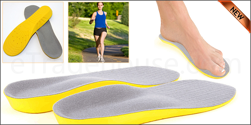Memory Foam Unisex Orthopedic Shoe Pads Trainer Fo