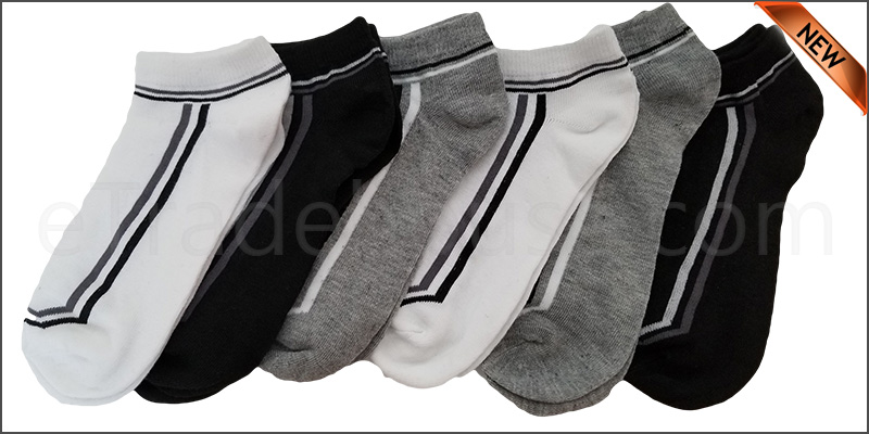 6 Pairs Mens Trainer Liner Ankle Socks Funky Designs Adults Sports  (Option 8 )