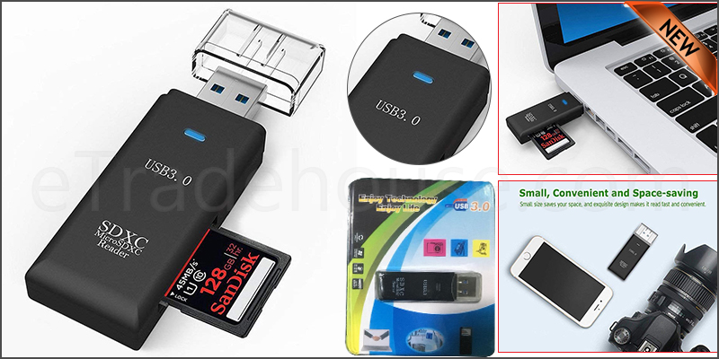 Usb 3.0 Sd Memory Card Reader Sdhc Sdxc Mmc Micro Mobile T-Flash