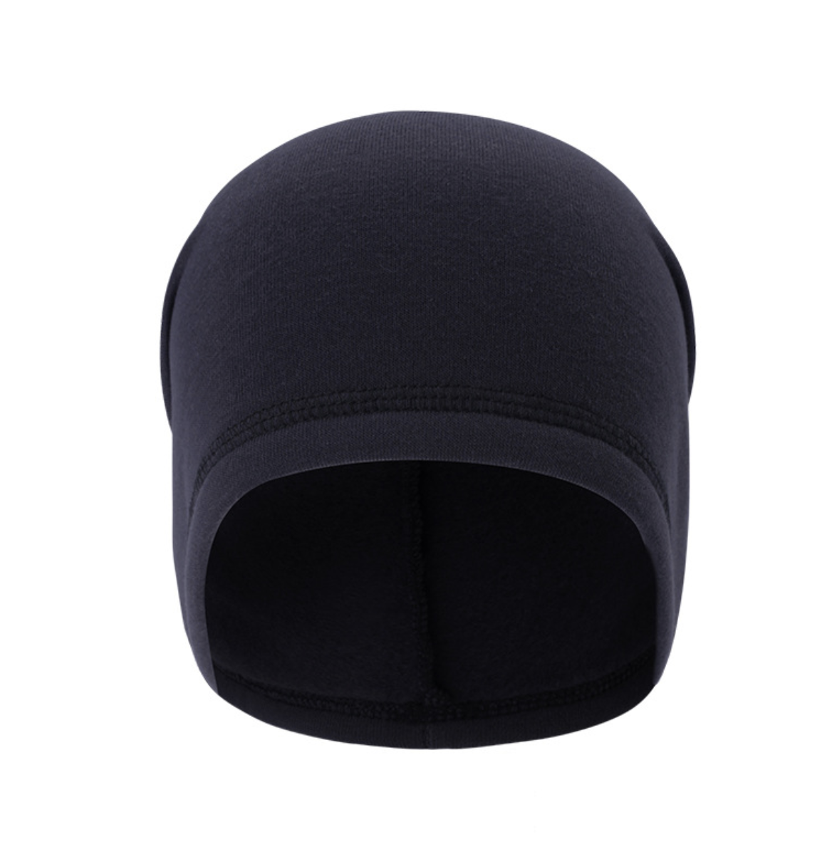 Black Windproof Beanie Hat Cap Slouch Neo Thermal Winter Warm Ski Fleece Lined