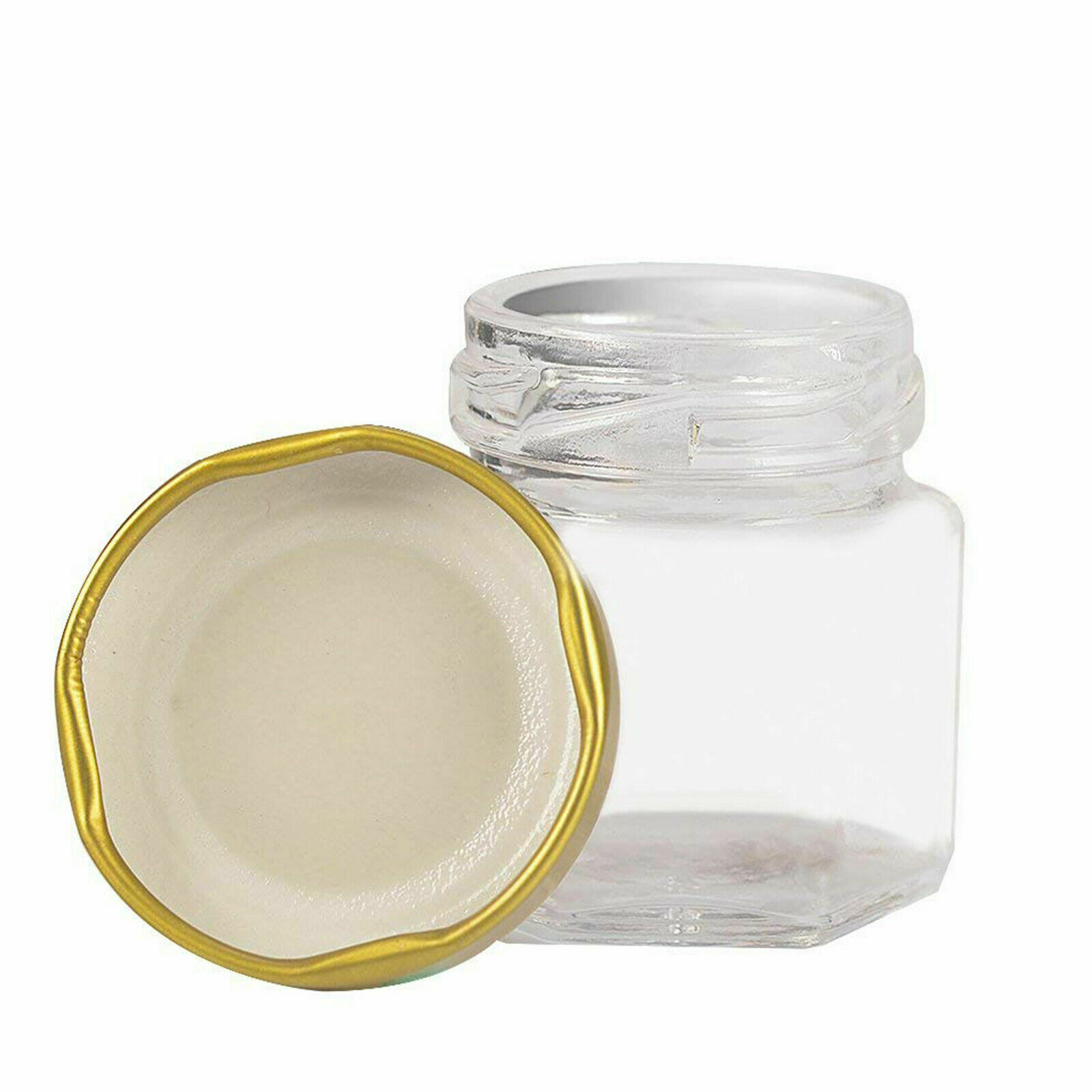 Set of 30 pcs 45ML Glass Mini Jam Jars Airtight Preserve Honey Bottles Jar With Lids