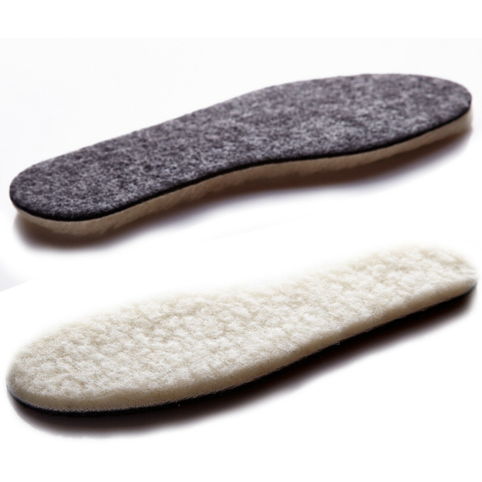 UK 2.5 EU 35 Sheepskin Insoles Soft Warm Winter Thick Inner Soles Sheep Wool Shoes Boot Pad
