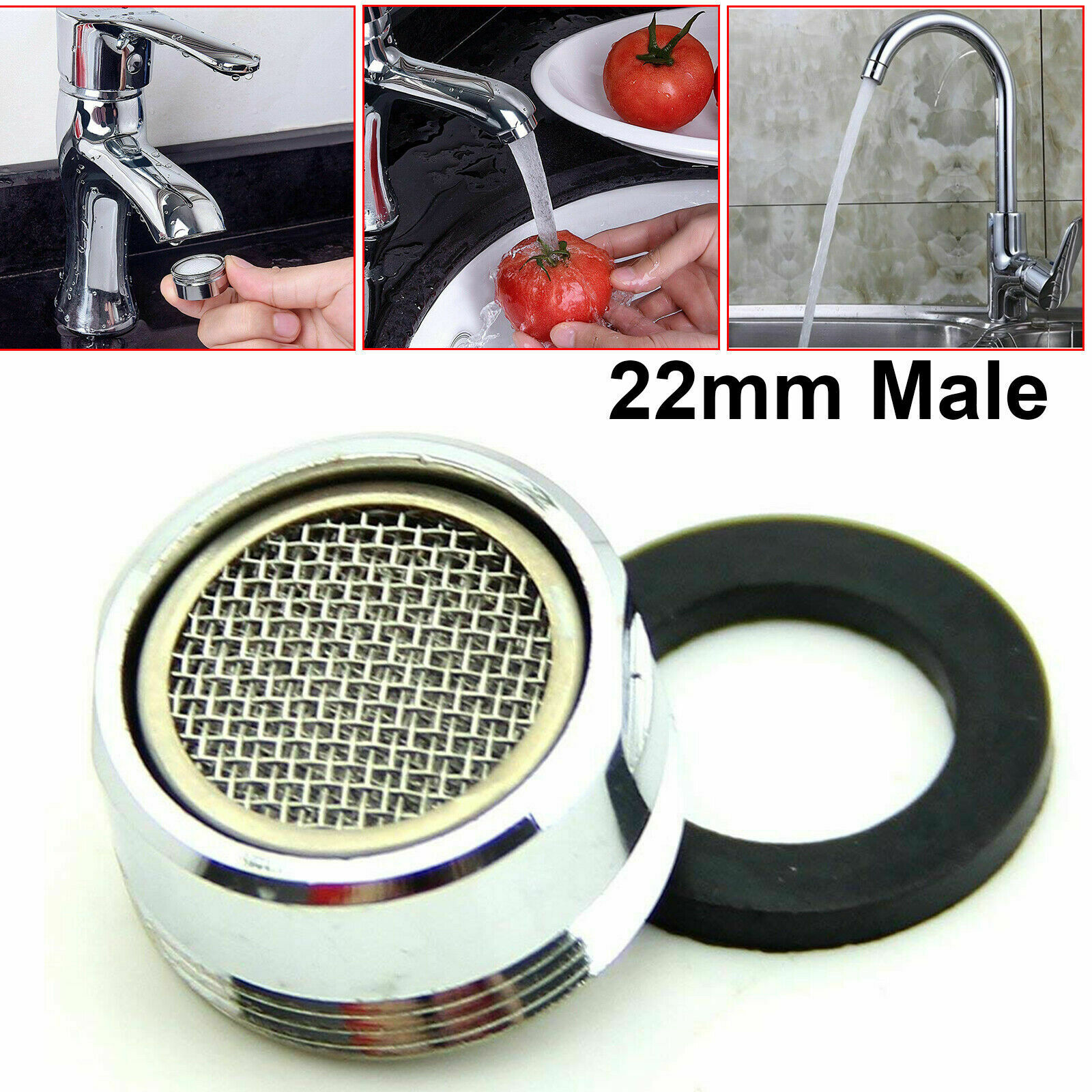 22Mm Male Tap Aerator Water Saving Faucet Nozzle Spout End Diffuser Filter