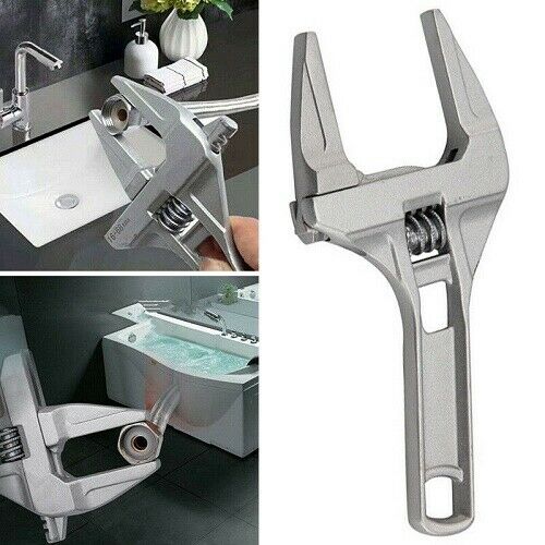 Wrench 16-68mm Large Adjustable Opening Bathroom Spanner Wrench Nut Key Hand Tool