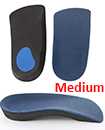 3/4 Orthotic Arch Support Insoles For Plantar Fasciitis Fallen Arches Flat Feet Medium 