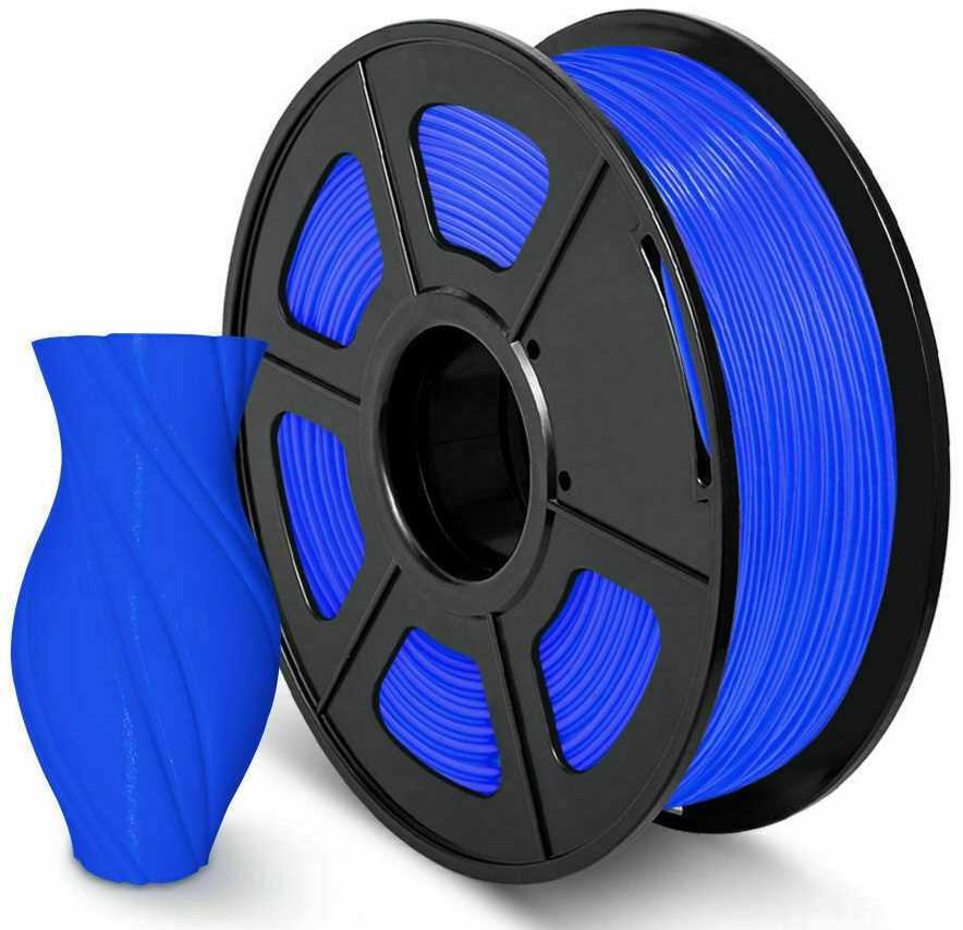 Blue 3D Printer Filament ABS PLA PETG PLA+ SILK 1.75mm 1KG 2.2lb Spool Printing