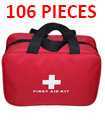 106 Piece First Aid Kit Medical Emergency Travel Home Car Taxi Work 1St Aid Bag
