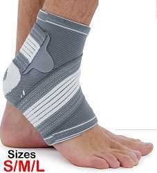 Large Ankle Support Brace Compression Achilles Tendon Strap Foot Sprains Injury