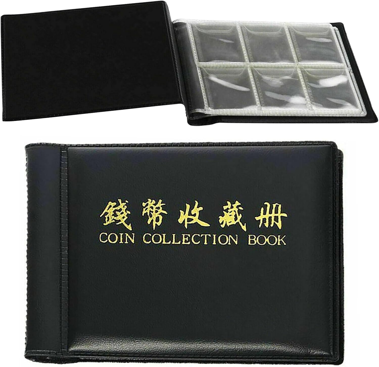 96pcs Coin Collection Album Portable Compact Coin Holder for Collectors, 96 Pocket Coin Book for £1, £2, 50p Coins Olympic Beatrix Old Coins Mini Hand