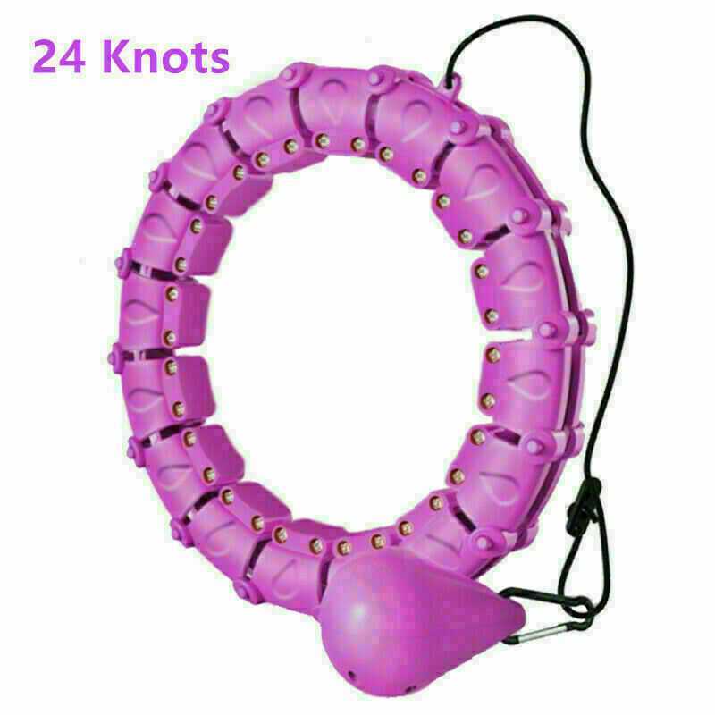 24 Knots Fitness Smart Hula Hoop Detachable Hoops Lose Weight Sports