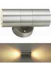 Stainless Steel Up Down Wall Light Gu10 Ip44 Double Outdoor Wall Lights