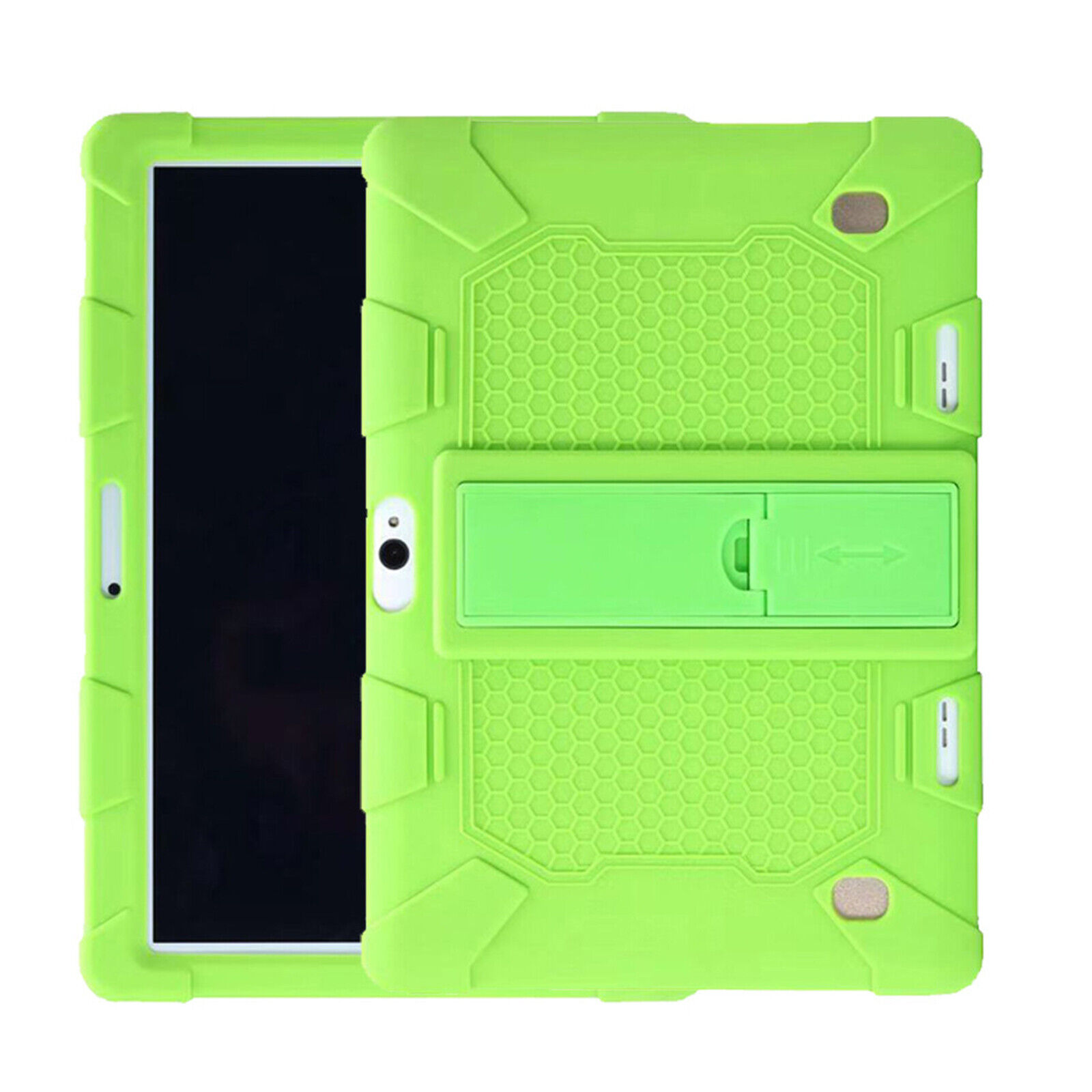 10" Inch Universal Green Tablet Case Android Tablet PC Shockproof Silicone Stand Case Covers