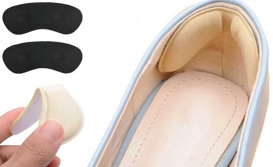 Black Shoes Heel Grip Pads Insoles Inserts Comfort Cushions Liners Self Adhesive Stickers