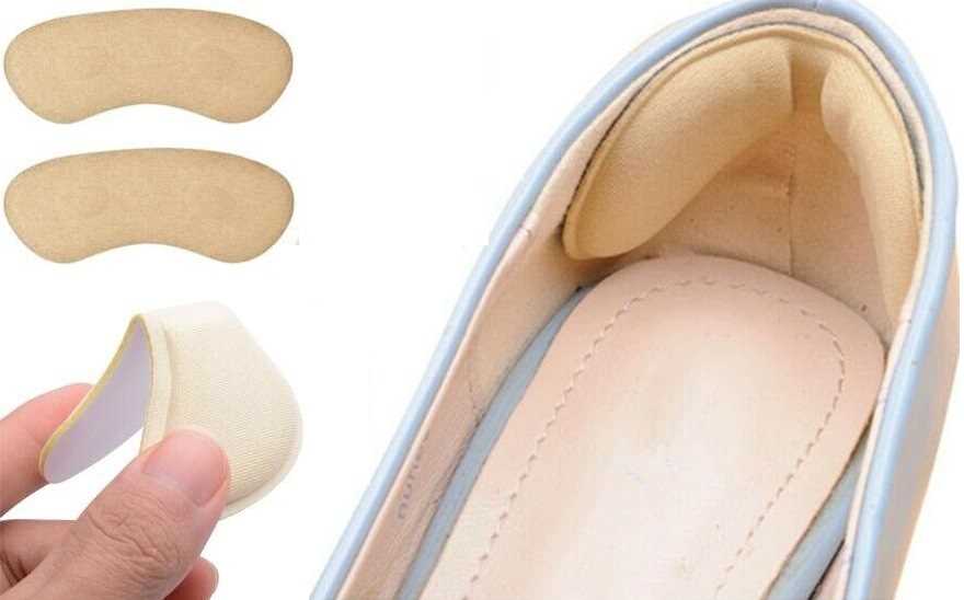 Beige Shoes Heel Grip Pads Insoles Inserts Comfort Cushions Liners Self Adhesive Stickers