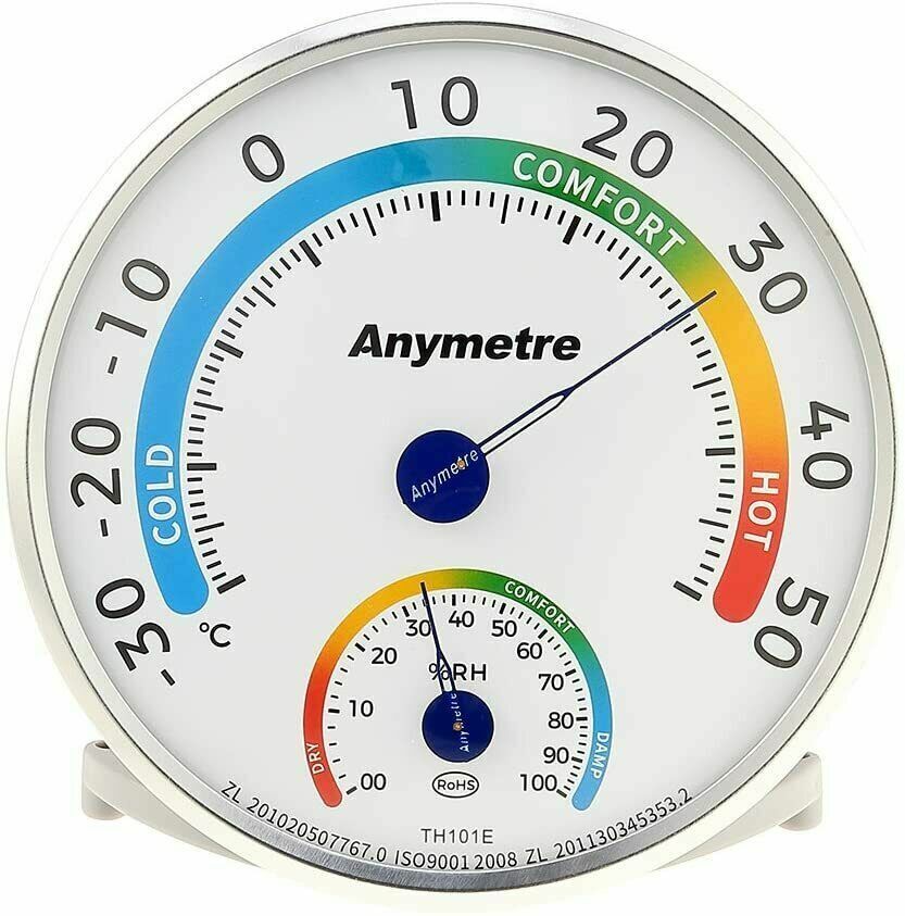 Temperature Humidity Meter Hygrometer Thermometer Analog Monitor Room Greenhouse