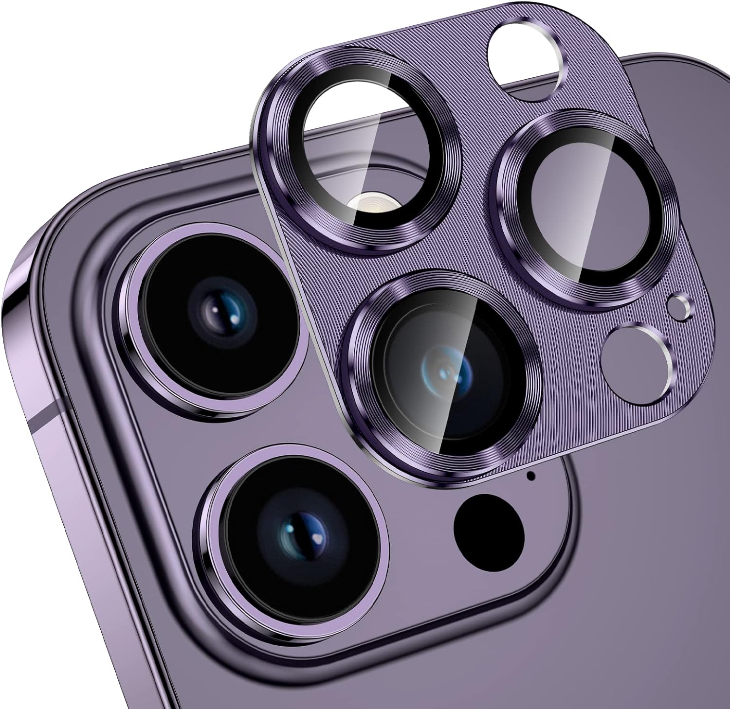 Purple iPhone 14 Pro iPhone 14 Pro Max Camera Lens Protector Tempered Glass Camera Cover Screen Protector