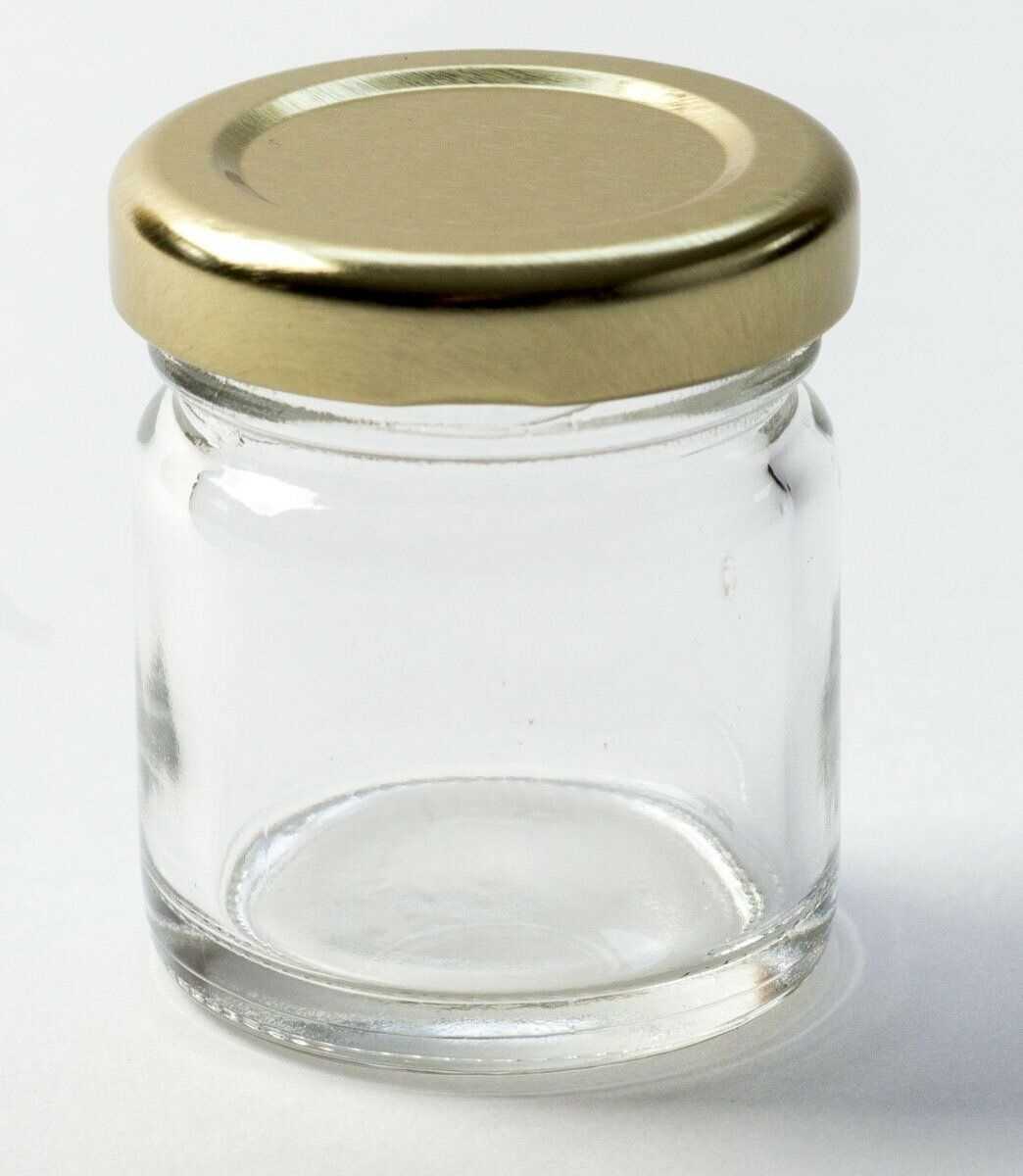 30 X 45Ml Glass Mini Jam Jars Airtight Preserve Honey Bottles Jar With Lids