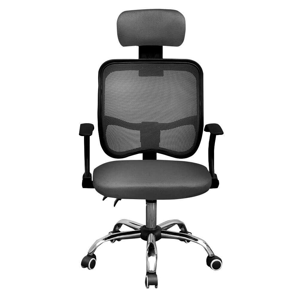 Black Mesh Office Chair Ergonomic 360° Swivel Lift Computer Desk Adjustable Height