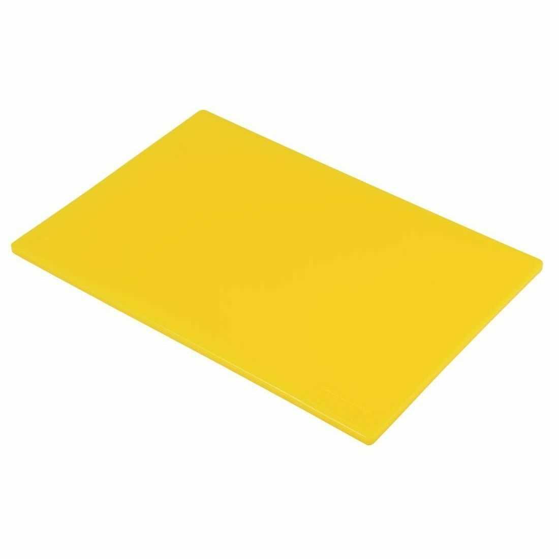 Yellow Commercial Kitchen Chopping Board Colour Coded Hygiene Catering Food Cutting Set