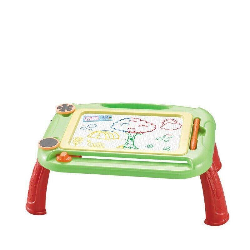 Green Kids Drawing Board Magnetic Writing Sketch Pad Erasable Magna Doodle Toy