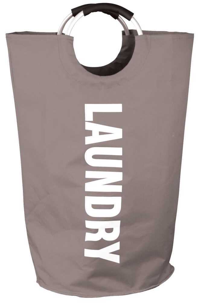 Grey Large Laundry Basket Hamper Collapsible Fabric Clothes Storage Bag Washing Bin