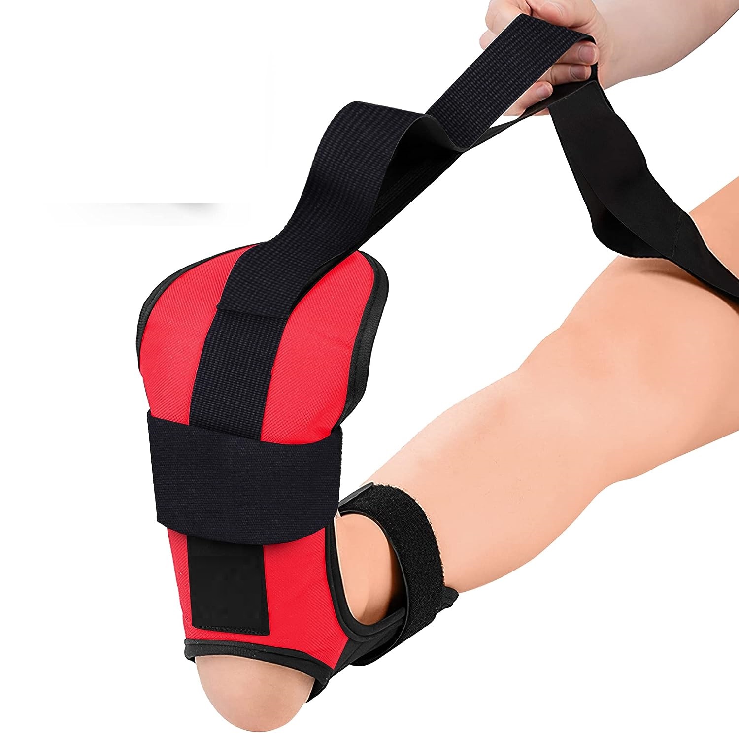 Red Leg Stretcher for Plantar Fasciitis Yoga Flexibility Stretch Band Leg Fascia Stretcher Strap Gym Trainer Ballet