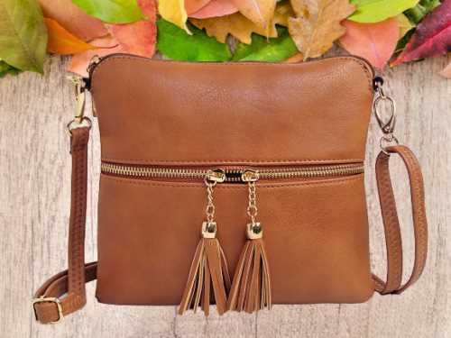Brown Ladies Cross Body Messenger Bag Women Shoulder Over Bags Detachable Handbags