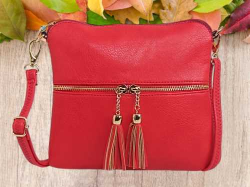 Red Ladies Cross Body Messenger Bag Women Shoulder Over Bags Detachable Handbags