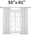 Eyelet Ring Top Slot Net Voile Curtains Panel