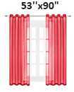 Eyelet Ring Top Slot Net Voile Curtains Panel