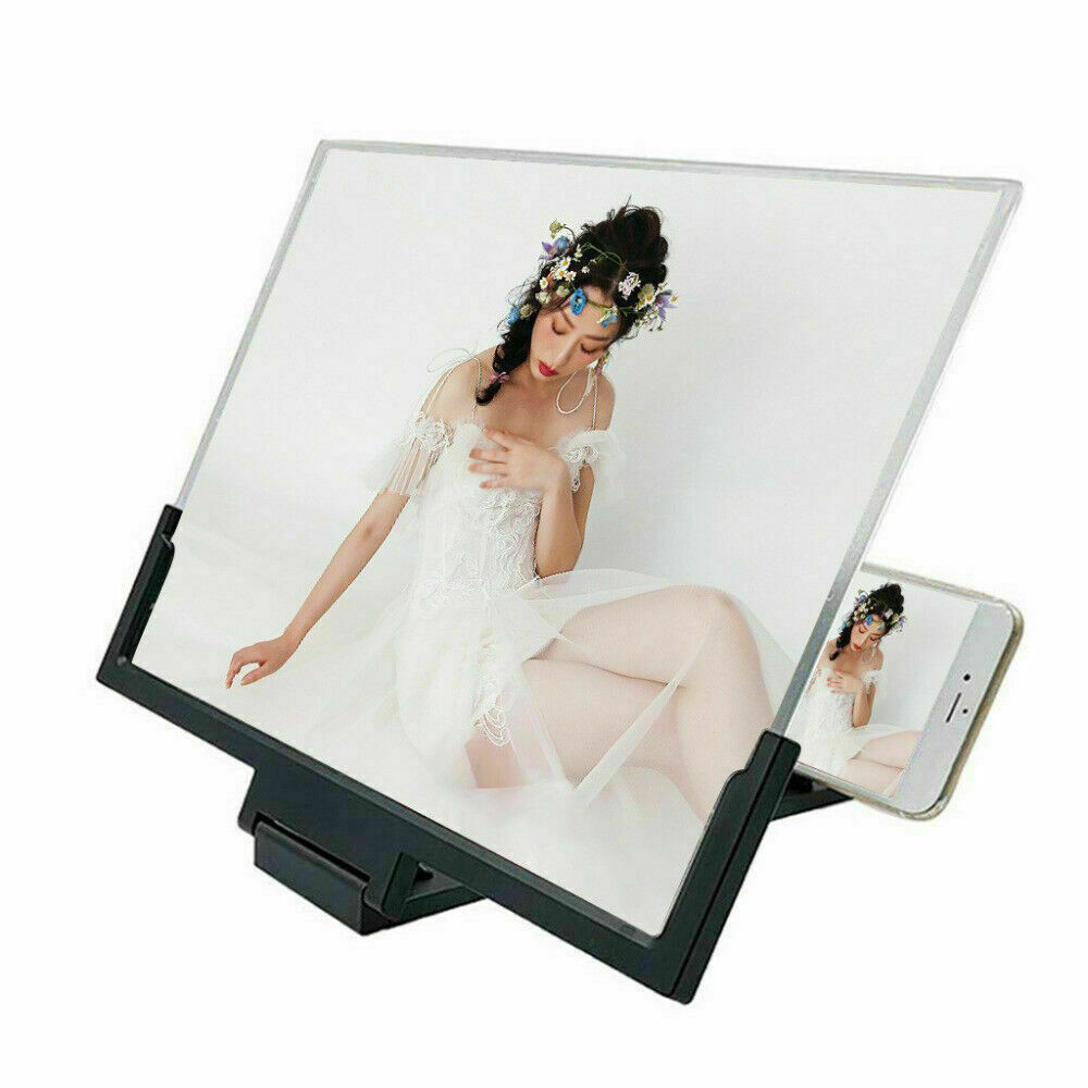 14 Inch Black Mobile Phone Screen Magnifier 3D HD Video Amplifier Stand