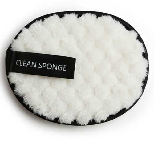 White Cleansing Pads Make Up Remover Reusable Face Facial Sponge Cleaner Microfiber