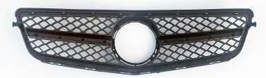 Amg Style Front Radiator Grille For Mercedes C-Class C204 W204 S204 Chrome/Black