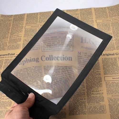 3X Big A4 Full Page Magnifier Sheet Magnifying Glass Reading Aid Lens