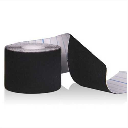 Pack of 3 Rolls Black 5cm X 5m Kinesiology Tape Kt Muscle Strain Injury Support Physio Roll