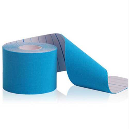 Pack of 3 Rolls Blue 5cm X 5m Kinesiology Tape Kt Muscle Strain Injury Support Physio Roll
