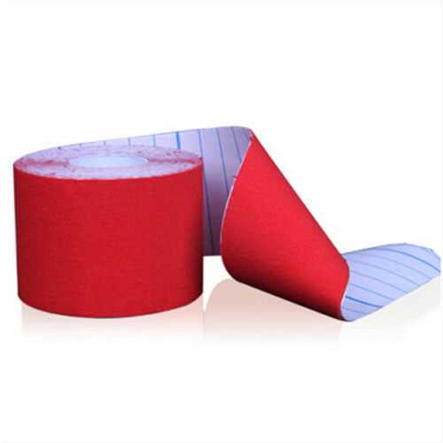 Pack of 3 Rolls Red 5cm X 5m Kinesiology Tape Kt Muscle Strain Injury Support Physio Roll