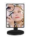 22 Led Light Illuminated Make Up Cosmetic Mirror With Small Magnification Mirror